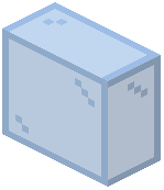 Light Blue Glass Vertical Slab