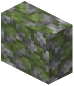Mossy Cobblestone Vertical Slab