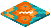 Orange Glazed Terracotta Pressure Plate