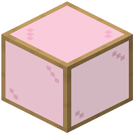 Pink Glass With In Oak Frame