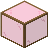 Pink Glass With In Spruce Frame