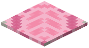 Pink Glazed Terracotta Pressure Plate