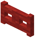 Red Wool Fence Gate