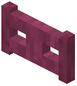 Stripped Crimson Log Fence Gate