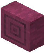 Stripped Crimson Log Vertical Slab