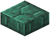 Dark Prismarine Shingle Slab