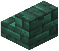 Dark Prismarine Tile Stairs