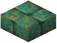 Mossy Dark Prismarine Brick Slab