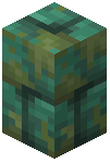 Mossy Dark Prismarine Brick Wall