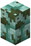 Mossy Prismarine Brick Wall