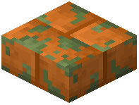 Mossy Red Sandstone Brick Slab