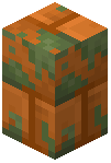 Mossy Red Sandstone Brick Wall