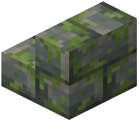 Mossy Tuff Brick Stairs
