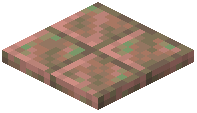 Exposed Cut Copper Layers Block