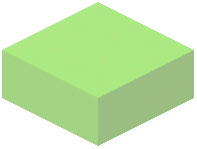 Green Redstone Glass Light Block Slab