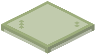 Green Stained Glass Layers Block