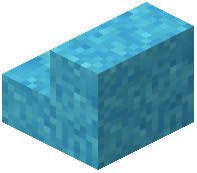 Light Blue Concrete Powder Stairs