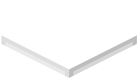 White Stained Glass Layers Block