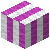 Magenta Striped White Wool