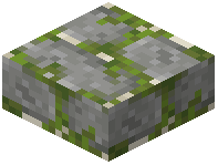 Mossy Weathered Stone Brick Slab