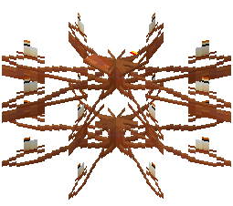 Oxidized Dark Iron Chandelier