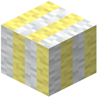 Pastel Yellow Striped White Wool