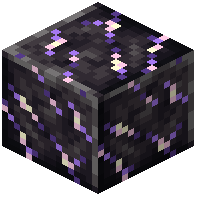 Polished Black And Amethyst Marble