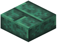Polished Dark Prismarine Brick Slab