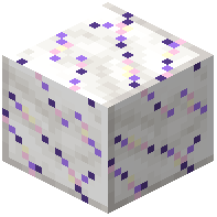 Polished White And Amethyst Marble