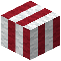 Vermillion Striped White Wool