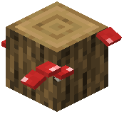 Red Mushroom Log Stool