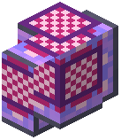 Lavender Checker Tile Wall