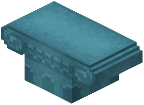 Cyan Concrete Column Capital