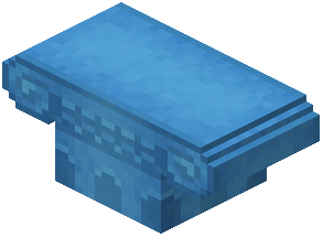 Light Blue Concrete Column Capital