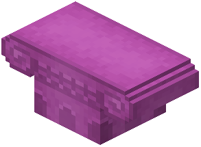 Magenta Concrete Column Capital