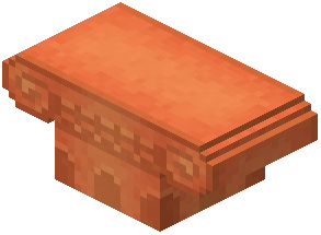 Orange Concrete Column Capital