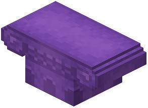 Purple Concrete Column Capital