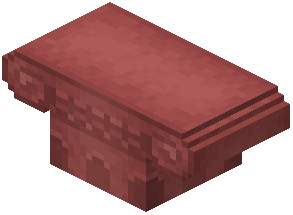 Red Concrete Column Capital