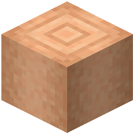 Stripped Peach Log