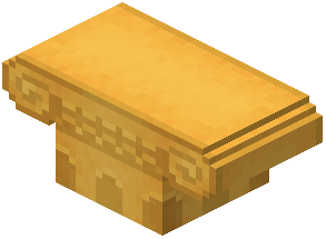 Yellow Concrete Column Capital