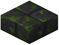 Mossy Volcanic Rock Brick Slab