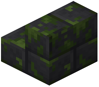 Mossy Volcanic Rock Brick Stairs