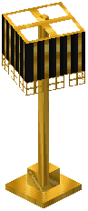 Standing Black Gold Lamp