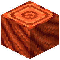 Stripped Ochre Log