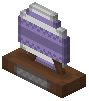 Lavender Thick Stripe Egg Trophy