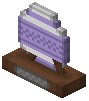 Lavender Thin Stripe Egg Trophy