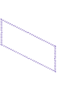 Lavender Checkered Sign Cover