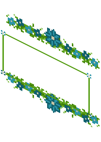 Cyan Floral Sign Cover