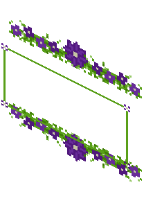 Purple Floral Sign Cover