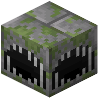 Mossy Broken Stone Brick Drain